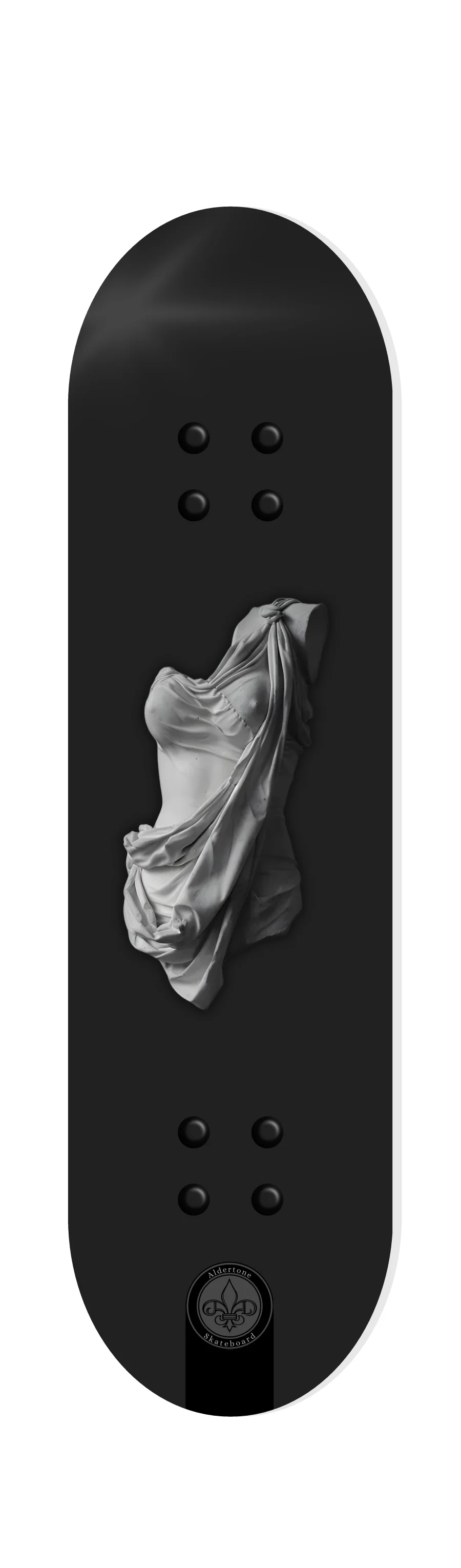 Aldertone 8” Muse motion skateboard deck.