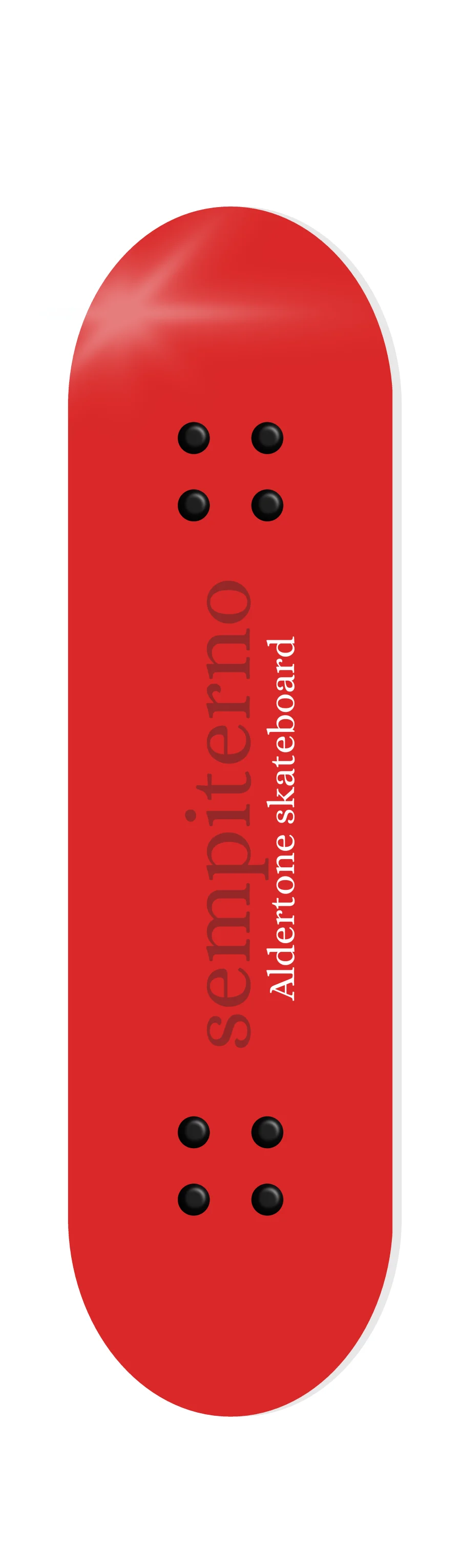 Aldertone 8” Sempiterno skateboard deck.