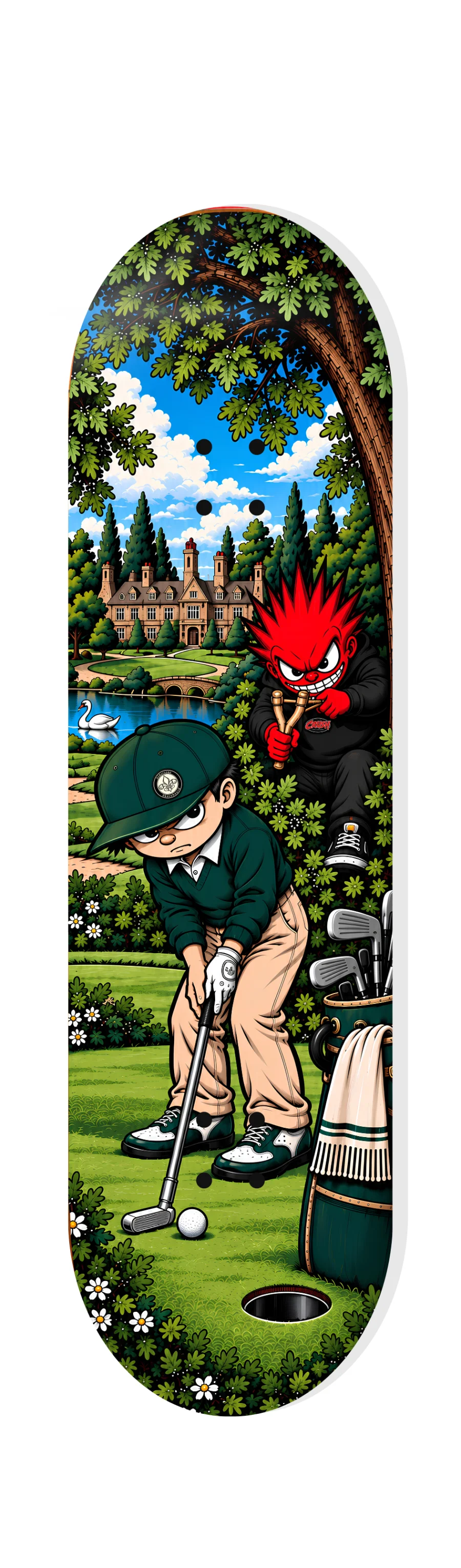 Aldertone /Crush. Members Only skateboard deck.