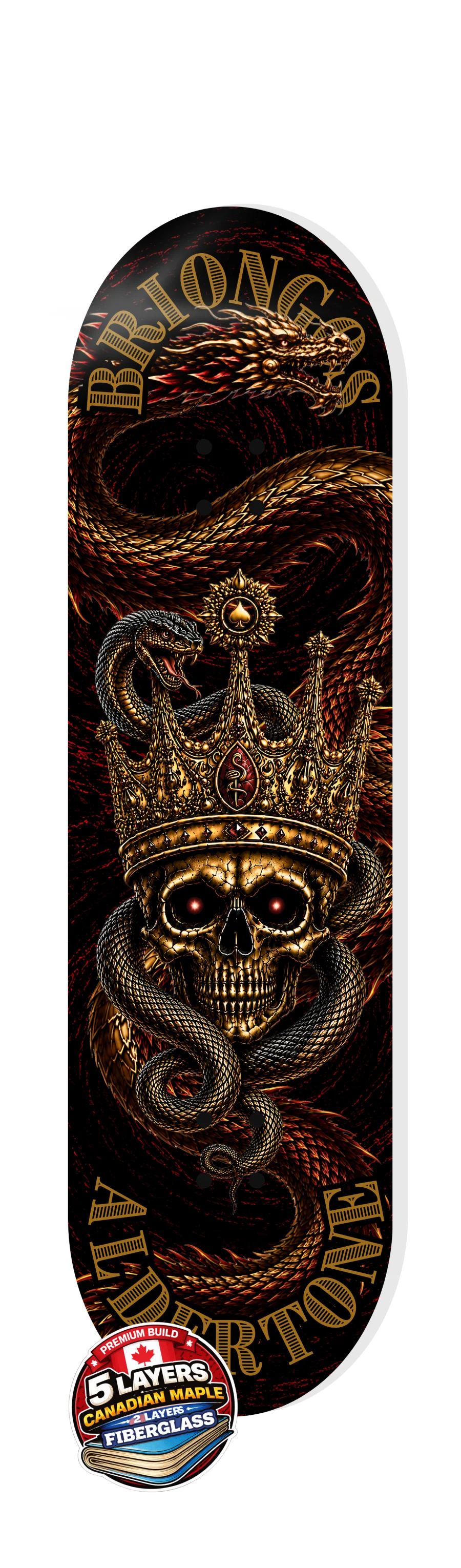 Aldertone David Briongos Fibre skateboard deck.