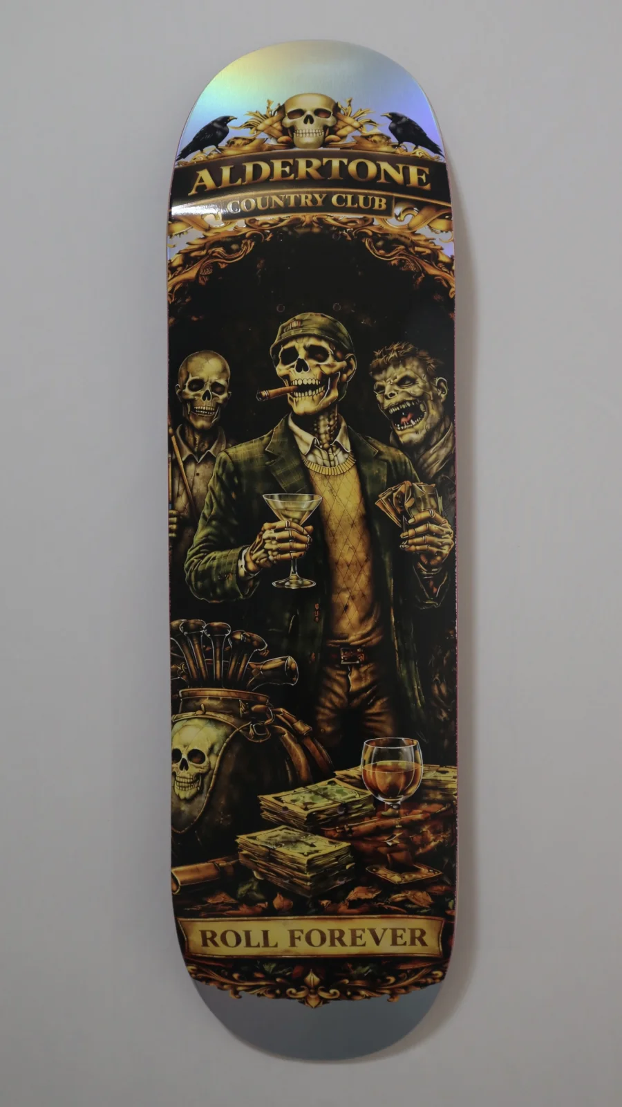 Aldertone Country club Fibre skateboard deck.