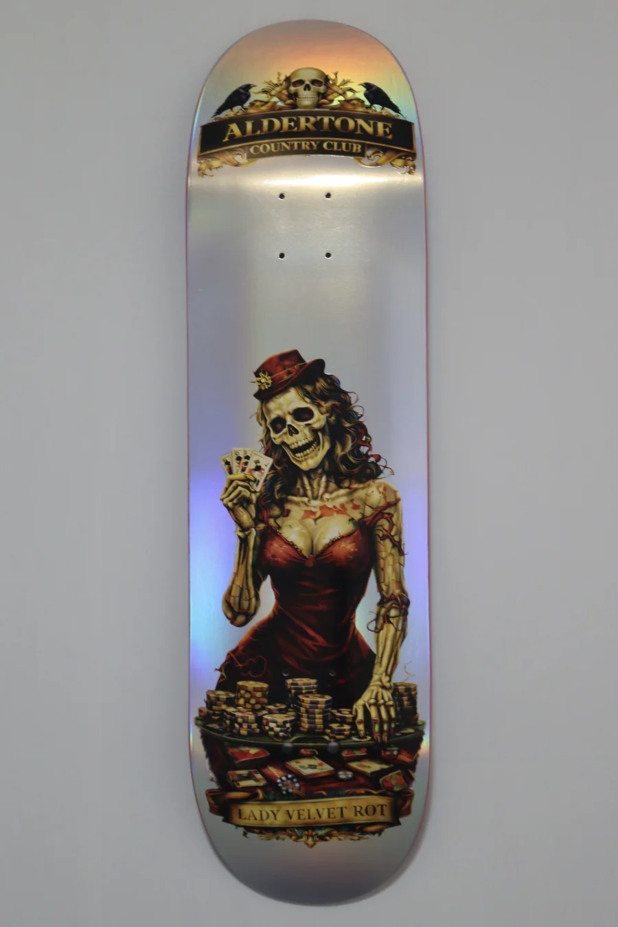 Aldertone Lady Velvet Fibre skateboard deck.