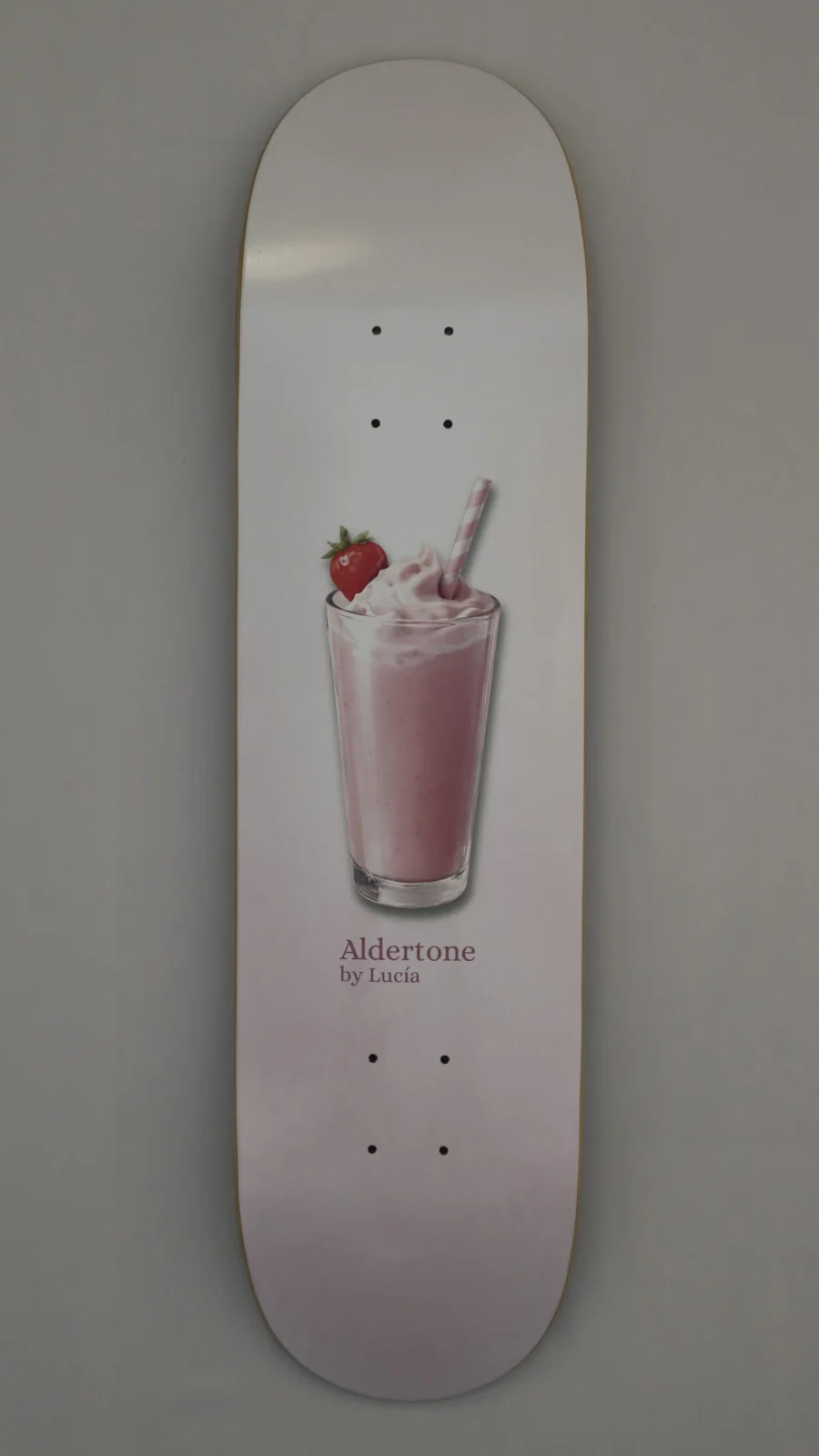 Aldertone Milkshake skateboard deck.